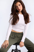 AERO Long Sleeve Crew Neck Baby Tee thumbnail 14