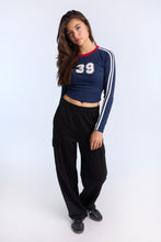 AERO Long Sleeve Crew Neck Baby Tee thumbnail 18