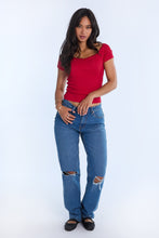 AERO Super High Rise Straight Jeans thumbnail 4