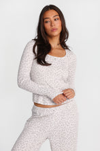 AERO Pointelle Knit Long Sleeve Pajama Top thumbnail 2