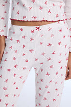 AERO Pointelle Knit Wide Leg Pajama Pants thumbnail 15