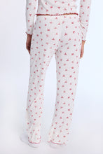 AERO Pointelle Knit Wide Leg Pajama Pants thumbnail 16