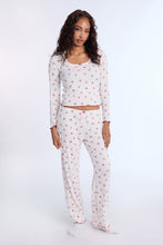 AERO Pointelle Knit Wide Leg Pajama Pants thumbnail 13