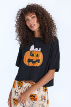 Peanuts Snoopy Pumpkin Pajama Tee & Velour Pants 2-Piece Set thumbnail 2