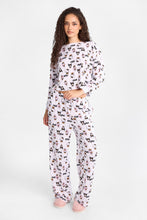 Hello Kitty Boo Super Soft Pajama Long Sleeve Top & Wide Leg Pants 2-Piece Set thumbnail 1