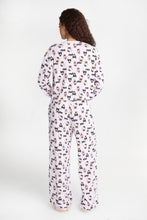 Hello Kitty Boo Super Soft Pajama Long Sleeve Top & Wide Leg Pants 2-Piece Set thumbnail 3