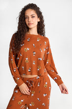 Peanuts Snoopy Pumpkins Super Soft Pajama Long Sleeve Top & Wide Leg Pants 2-Piece Set thumbnail 5