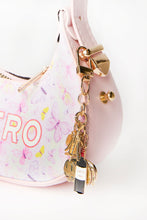 Mini sac hobo zippé à breloques gemmes thumbnail 3