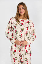 The Grinch Holiday Super Soft Pajama Long Sleeve Top & Wide Leg Pants 2-Piece Set thumbnail 2