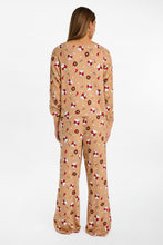 Peanuts Snoopy Holiday Bow Super Soft Pajama Long Sleeve Top & Wide Leg Pants 2-Piece Set thumbnail 4