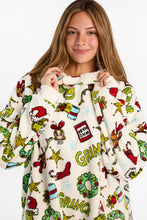 The Grinch Holiday Print Oversized Blanket Hoodie thumbnail 2