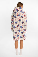 Cookie Monster Holiday Print Oversized Blanket Hoodie thumbnail 3