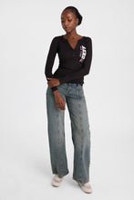 AERO 87 New York Vertical Graphic Long Sleeve Henley Top thumbnail 4