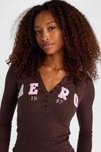 AERO 1987 Graphic Long Sleeve Henley Top thumbnail 2