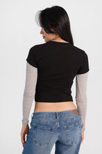 AERO New York Graphic Layered Long Sleeve Twofer Tee thumbnail 3