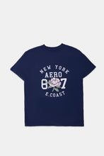 T-shirt coupe garçonne imprime? graphique AERO New York 87 thumbnail 1