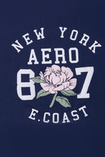 T-shirt coupe garçonne imprime? graphique AERO New York 87 thumbnail 2