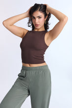 AERO Ribbed High Neck Tank Top thumbnail 13