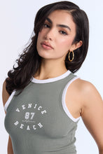 AERO Ribbed High Neck Tank Top thumbnail 18