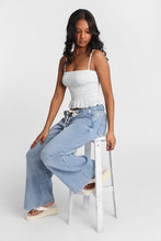 AERO Low Rise Pull-On Wide Leg Denim Pants thumbnail 9