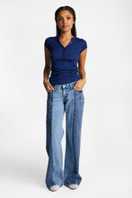 AERO Super Low Rise Two-Tone Ultra-Wide Leg Jeans thumbnail 4