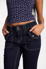 AERO Flap Pockets Low Rise Flare Jeans thumbnail 2