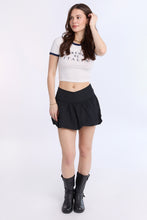 AERO Ribbed Knit Graphic Ringer Baby Tee thumbnail 5