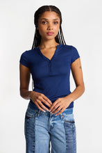 AERO Ribbed Knit Henley Top thumbnail 2