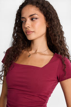 AERO Super Soft Square Neck Ruched Sides Tee thumbnail 10