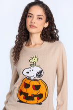 Peanuts Snoopy And Woodstock Halloween Pumpkin Crew Neck Sweatshirt thumbnail 2