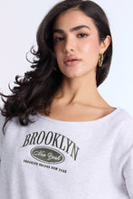 AERO Graphic Off-Shoulder Sweatshirt thumbnail 12