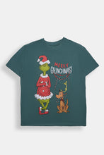 T-shirt coupe garçonne imprimé Merry Grinchmas thumbnail 1
