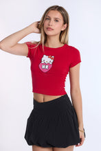 Hello Kitty Heart Glitter Graphic Baby Tee thumbnail 1