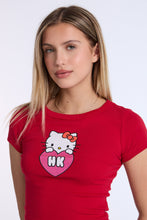 Hello Kitty Heart Glitter Graphic Baby Tee thumbnail 2