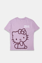 Hello Kitty Flocked Graphic Boyfriend Tee thumbnail 1