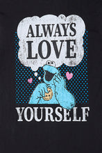 Cookie Monster Always Love Yourself Graphic Boyfriend Tee thumbnail 2
