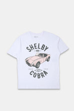 T-shirt coupe garçonne imprime? graphique Shelby Cobra thumbnail 1