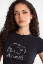 Peanuts Snoopy Rhinestones Graphic Short Sleeve Baby Tee thumbnail 2