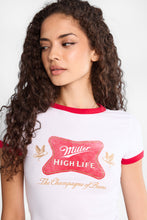 Miller High Life The Champagne of Beers Graphic Ringer Baby Tee thumbnail 2