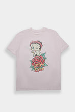 Betty Boop Rose Graphic Boyfriend Tee thumbnail 1