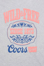 T-shirt coupe garçonne décontractée imprimé Coors Original Wild & Free Since 1873 thumbnail 2