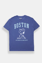 Peanuts Snoopy Boston Sportswear Flocked Graphic Boyfriend Tee thumbnail 1