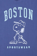 Peanuts Snoopy Boston Sportswear Flocked Graphic Boyfriend Tee thumbnail 2