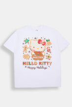 Hello Kitty Happy Holidays Graphic Boyfriend Tee thumbnail 1