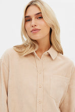 Corduroy Button-Up Shirt With Pockets thumbnail 7