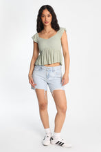 Flutter Sleeve Smocked Babydoll Top thumbnail 9