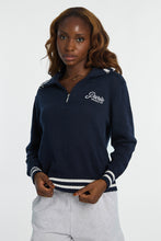Graphic Quarter-Zip Polo Sweater thumbnail 1