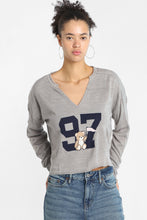 Graphic Notch Neck Sweater thumbnail 1