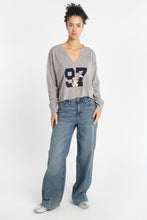 Graphic Notch Neck Sweater thumbnail 4