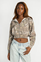 Pull à capuche coupe midi zippé thumbnail 1